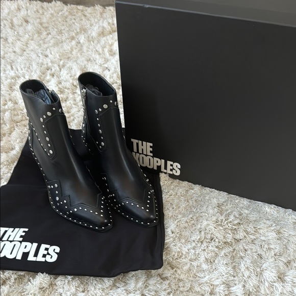 The Kooples Shoes - 🌟NEW🌟The Kooples Black Studded Women's Boots ✨NEW✨ size 37